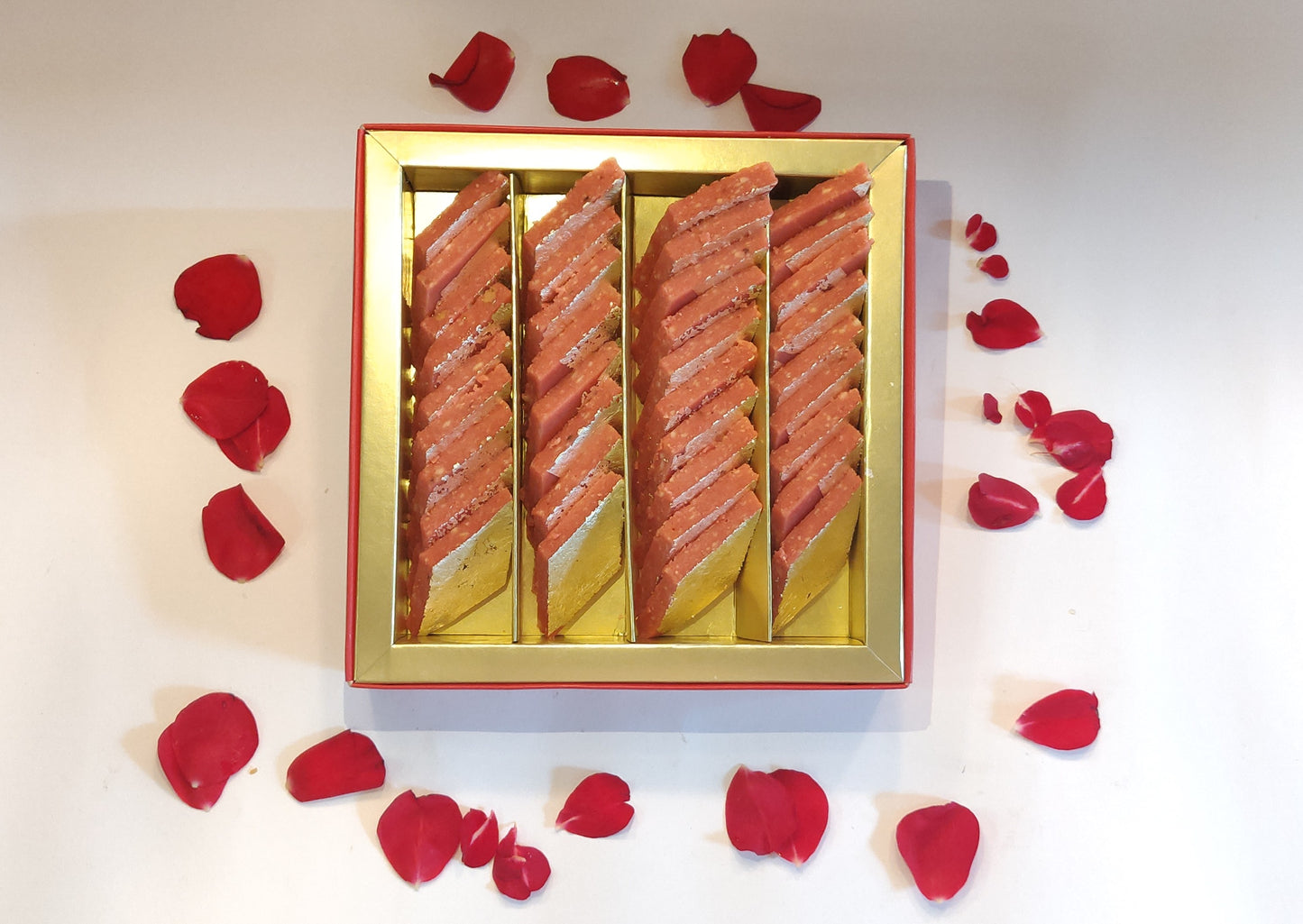 Rose Kaju Katli