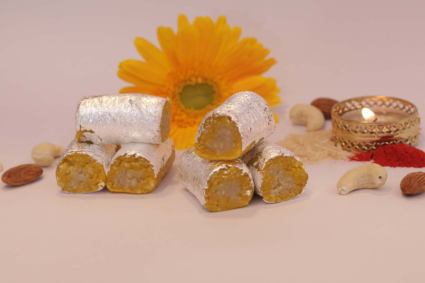 Kesar Kaju Roll